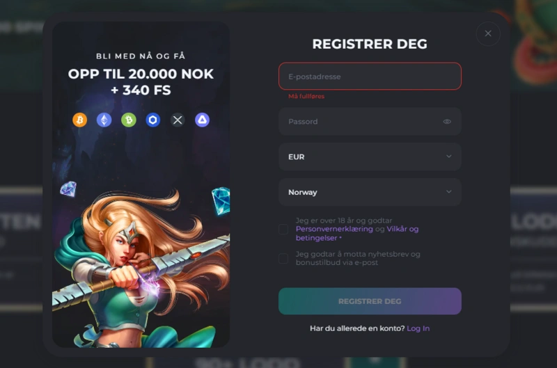 casinobello login page