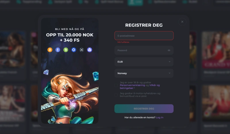 casinobello registration page