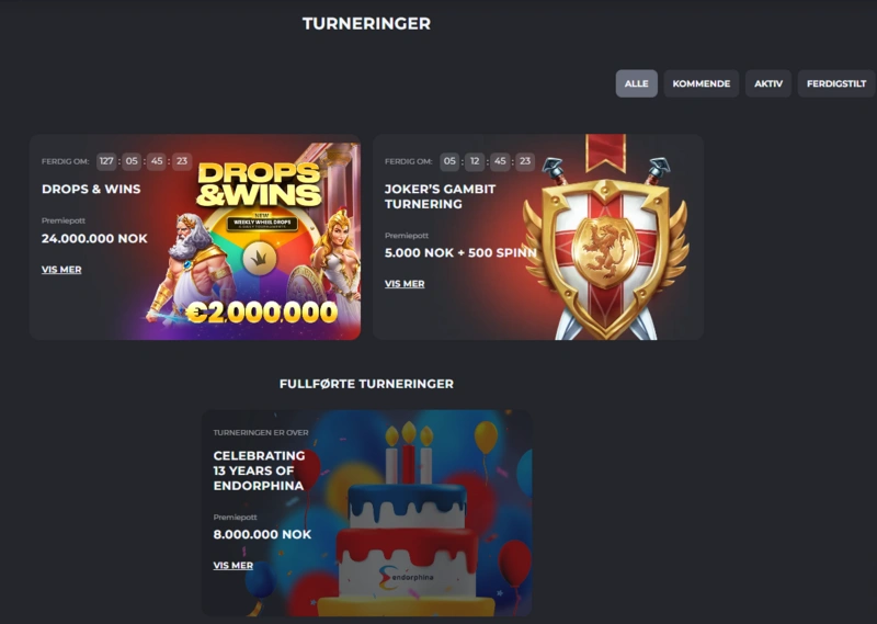casinobello tournaments page